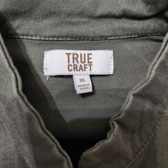 True Craft sz xl olive green sleeveless vest - Picture 6 of 8